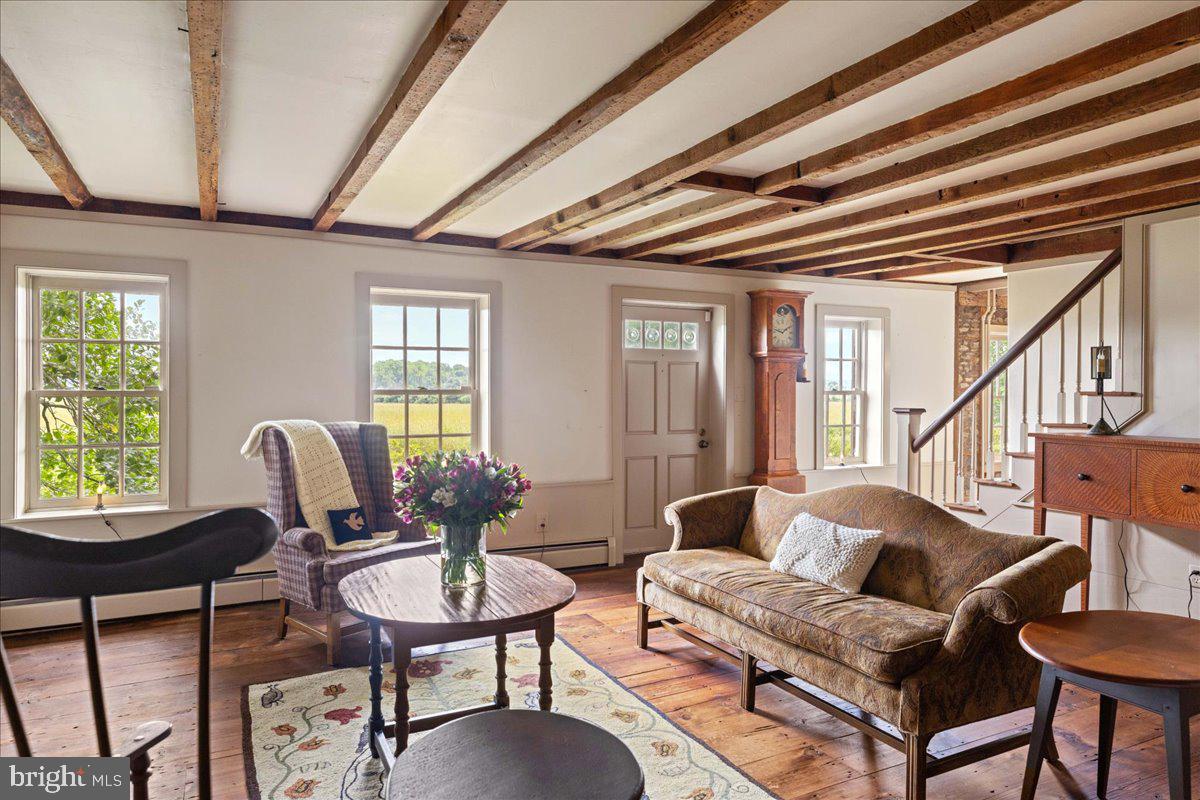 5322 Carversville Road Doylestown, PA 18902 - Photo 27 of 54 Large living room with gas fireplace/Delft tile