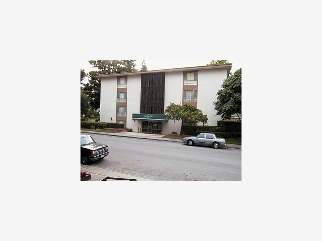 1033 Crestview Drive, Unit 308 Mountain View, CA 94040 - Photo 1 of 1 a living room with furniture and a potted plant