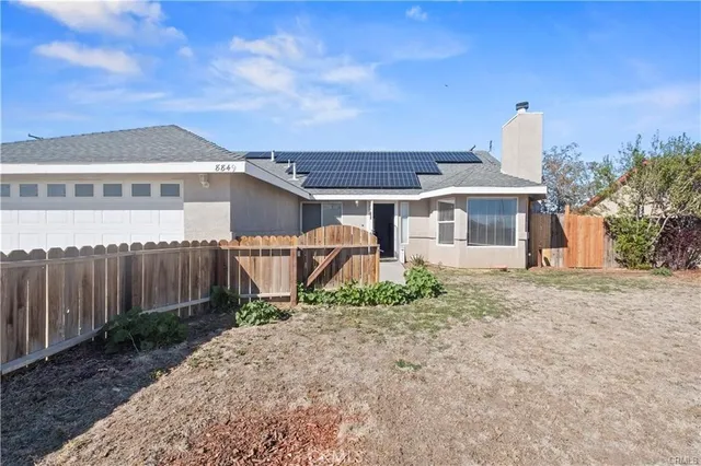 front view of a house with a garage
