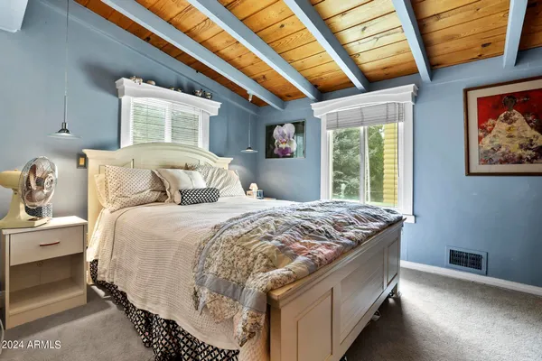 a view of lake with a house