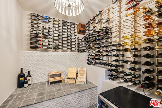 a table and chair in a room