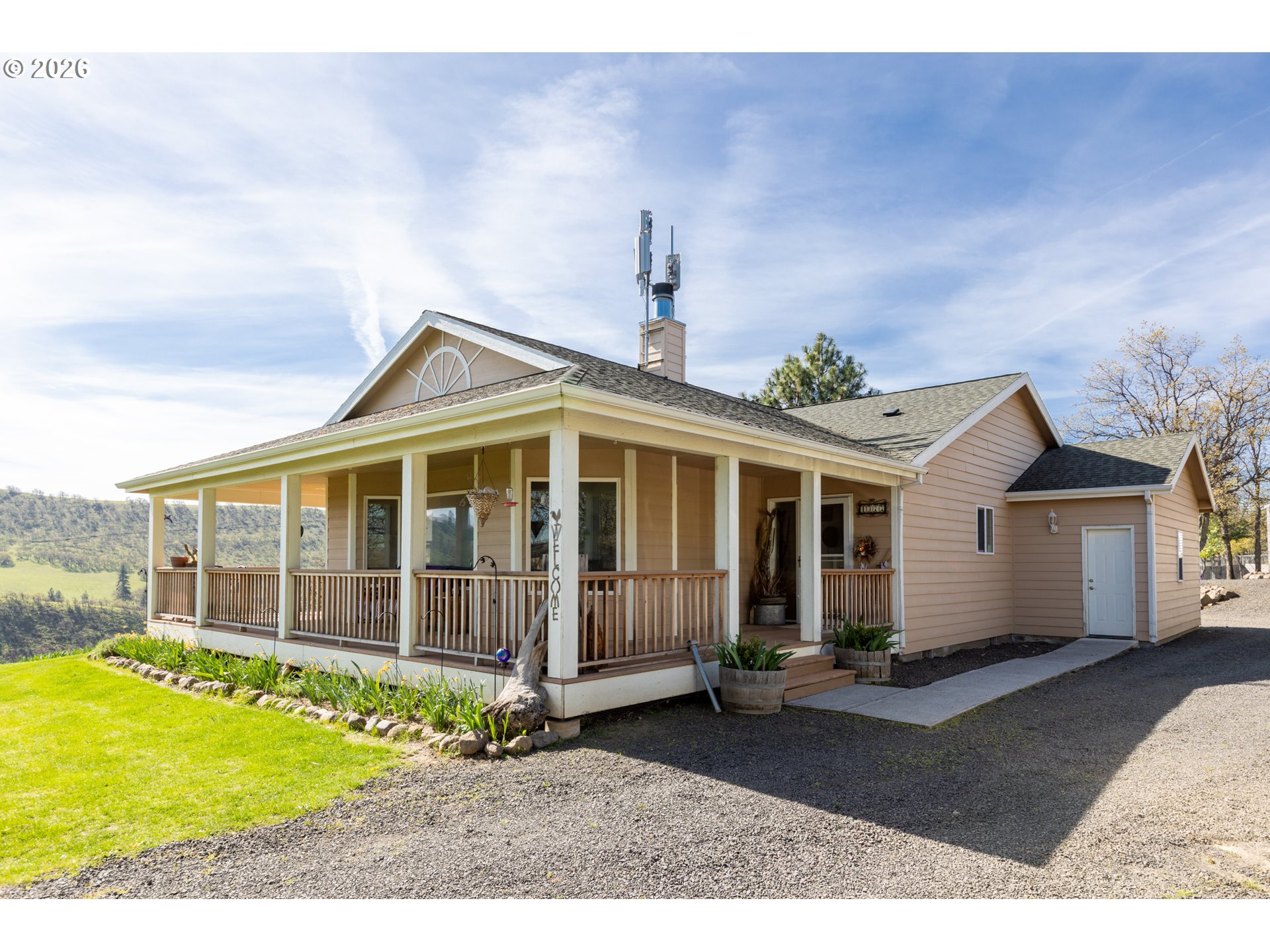 4377 Browns Creek Road The Dalles, OR 97058 - Photo 2 of 38 a view of a house with a yard