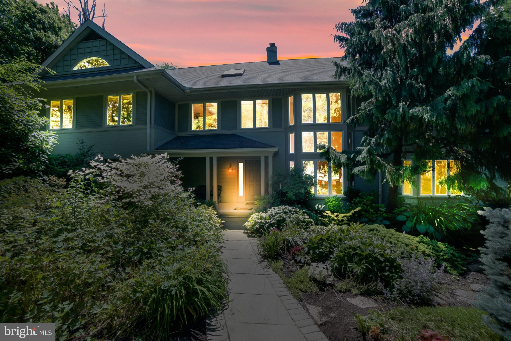 1661 Graham Road Jenkintown, PA 19046 - Photo 2 of 40 Twilight Front Facade