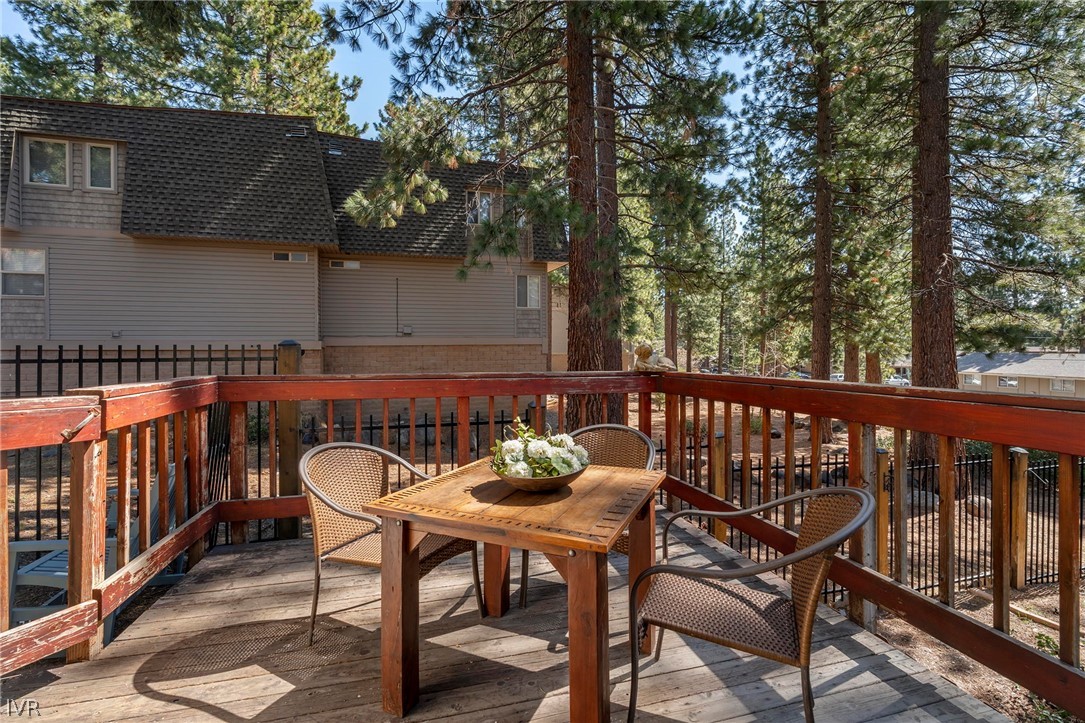 806 Oriole Way, Unit 16 Incline Village, NV 89451 - Photo 14 of 17 a view of a chairs and table on the deck