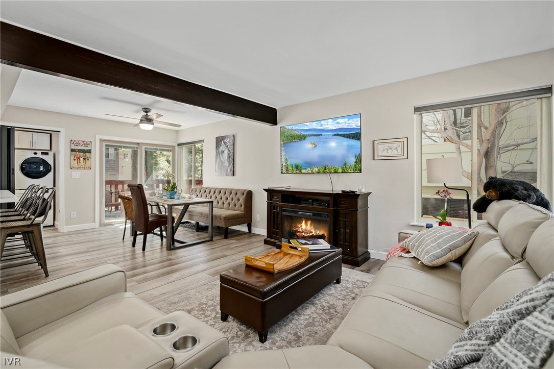 806 Oriole Way, Unit 16 Incline Village, NV 89451 - Photo 2 of 17 a living room with furniture and a fireplace