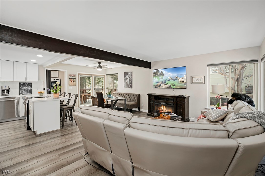 806 Oriole Way, Unit 16 Incline Village, NV 89451 - Photo 4 of 17 a living room with furniture and a fireplace