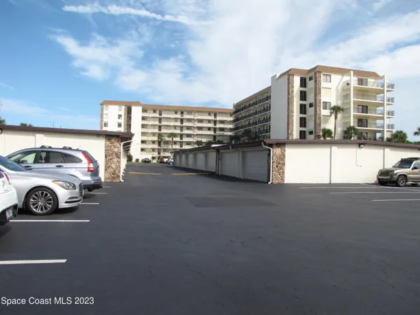 a car parked in front of a building
