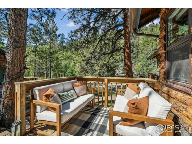 a view of balcony with couch