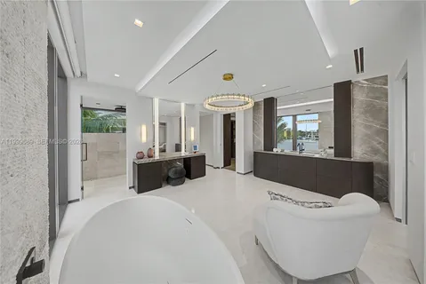 a bathroom with a window