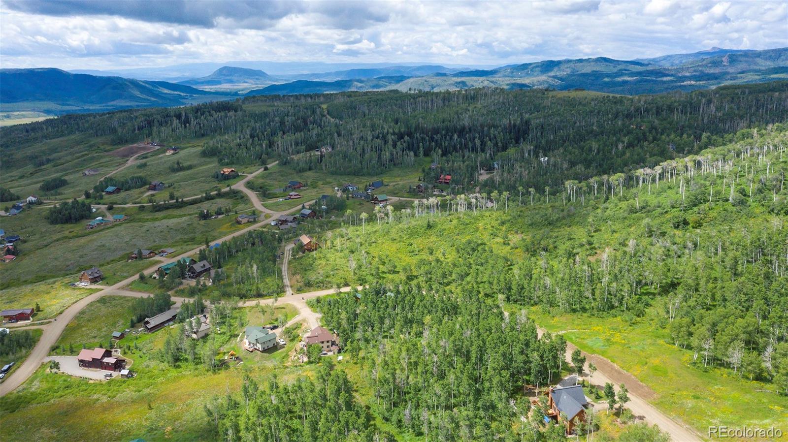 57730 Longfellow Way Clark, CO 80428 - Photo 2 of 9 a view of a lush green forest with trees and houses