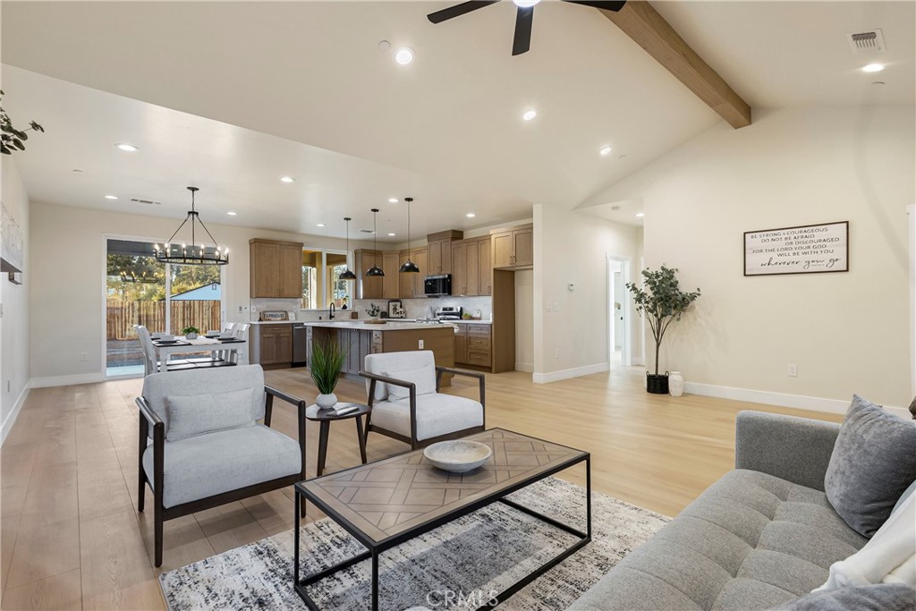6185 Pentz Road Paradise, CA 95969 - Photo 12 of 53 a living room with furniture and kitchen view