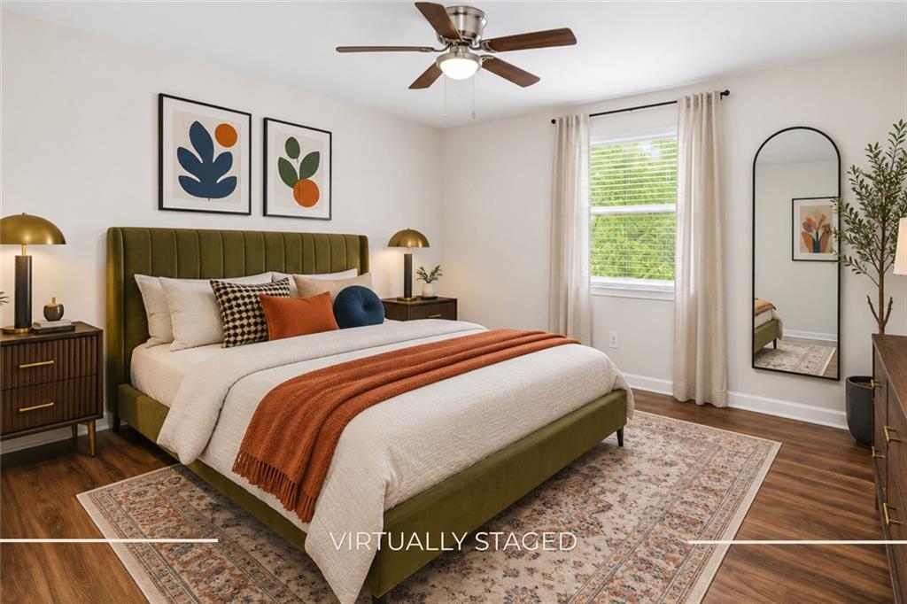 3193 East Point Street, Unit 4 Atlanta, GA 30344 - Photo 15 of 20 a bedroom with bed and a window