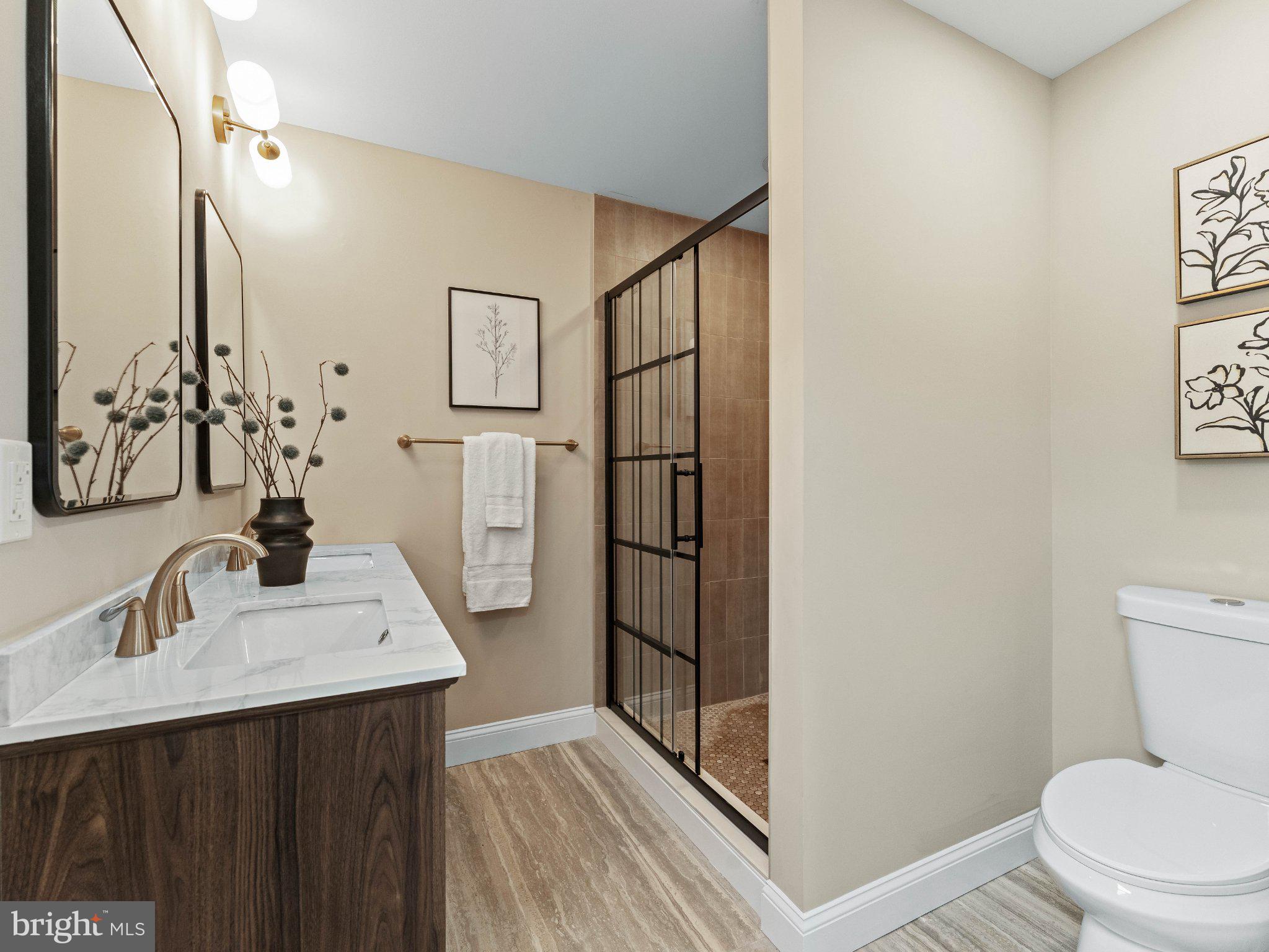 406 Yorkshire Road Cherry Hill, NJ 08034 - Photo 14 of 46 Modern bathroom with sleek design.