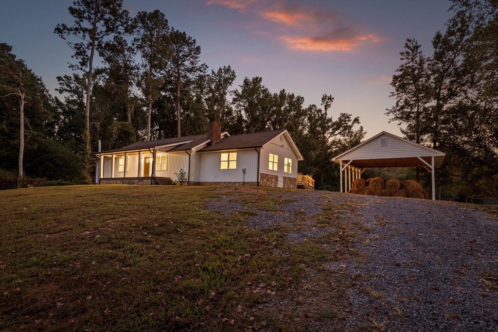 446 Brown Bridge Road Chatsworth, GA 30705 - Photo 73 of 77 a front view of a house with a yard and trees
