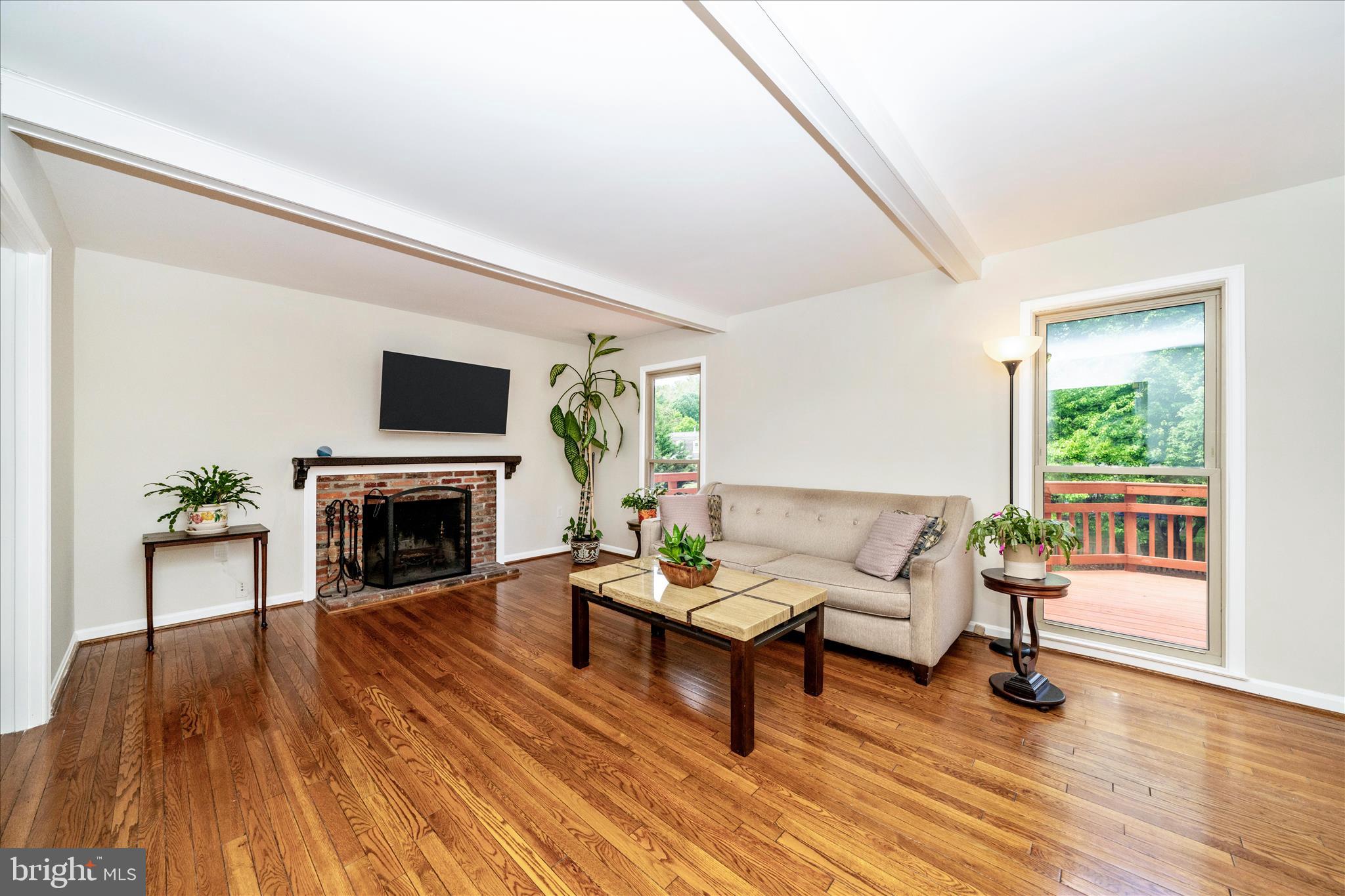 16000 Narrows Terrace Silver Spring, MD 20906 - Photo 11 of 54 a living room with furniture and a fireplace