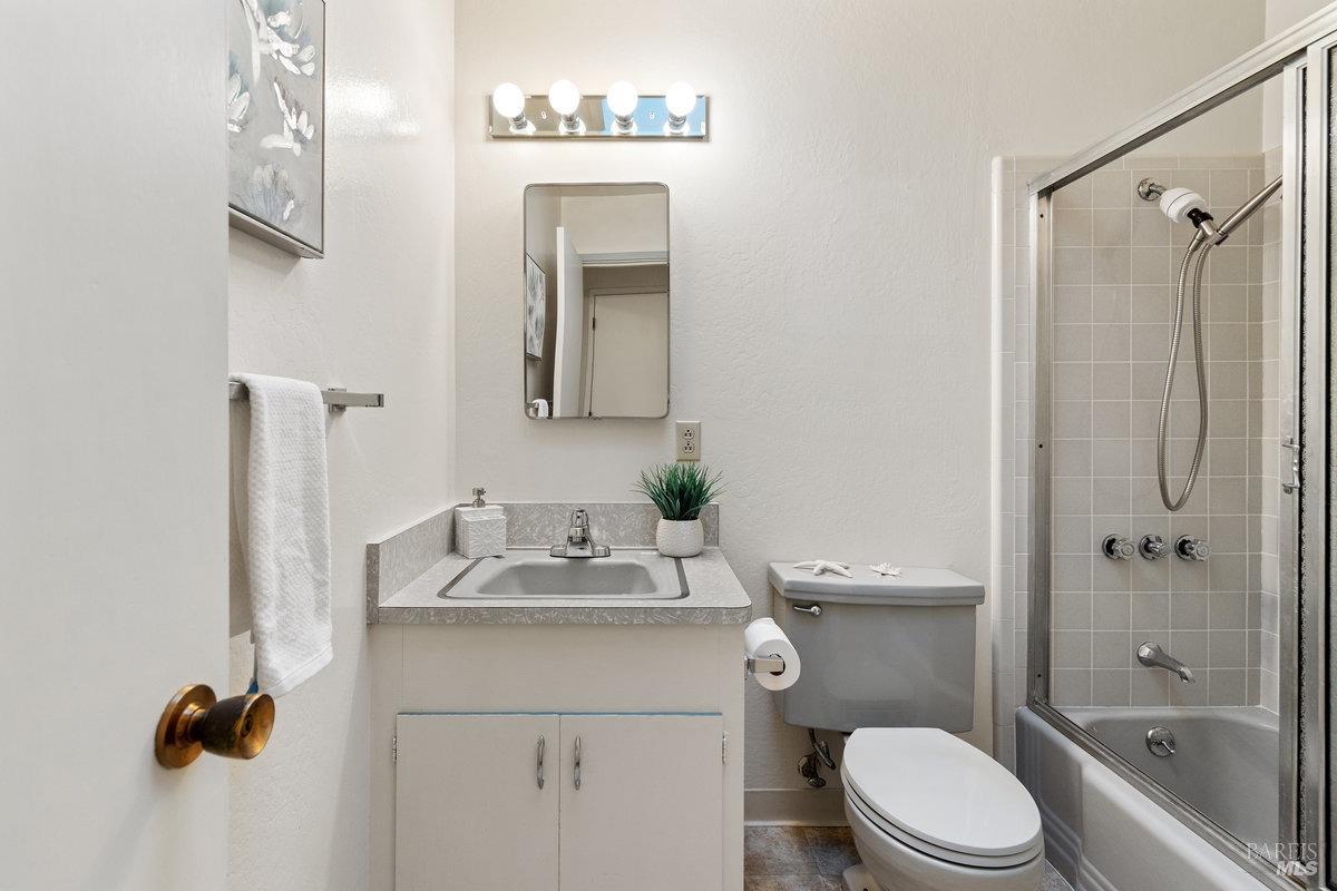 29 Locust Avenue Mill Valley, CA 94941 - Photo 13 of 26 a bathroom with a sink toilet and shower