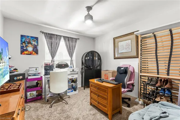 a room with furniture and window