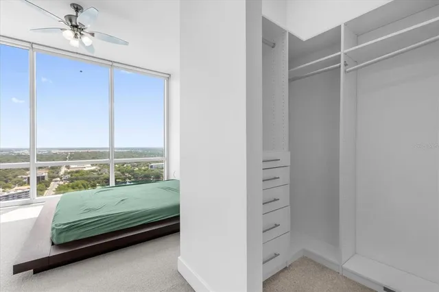 a view of a room with window