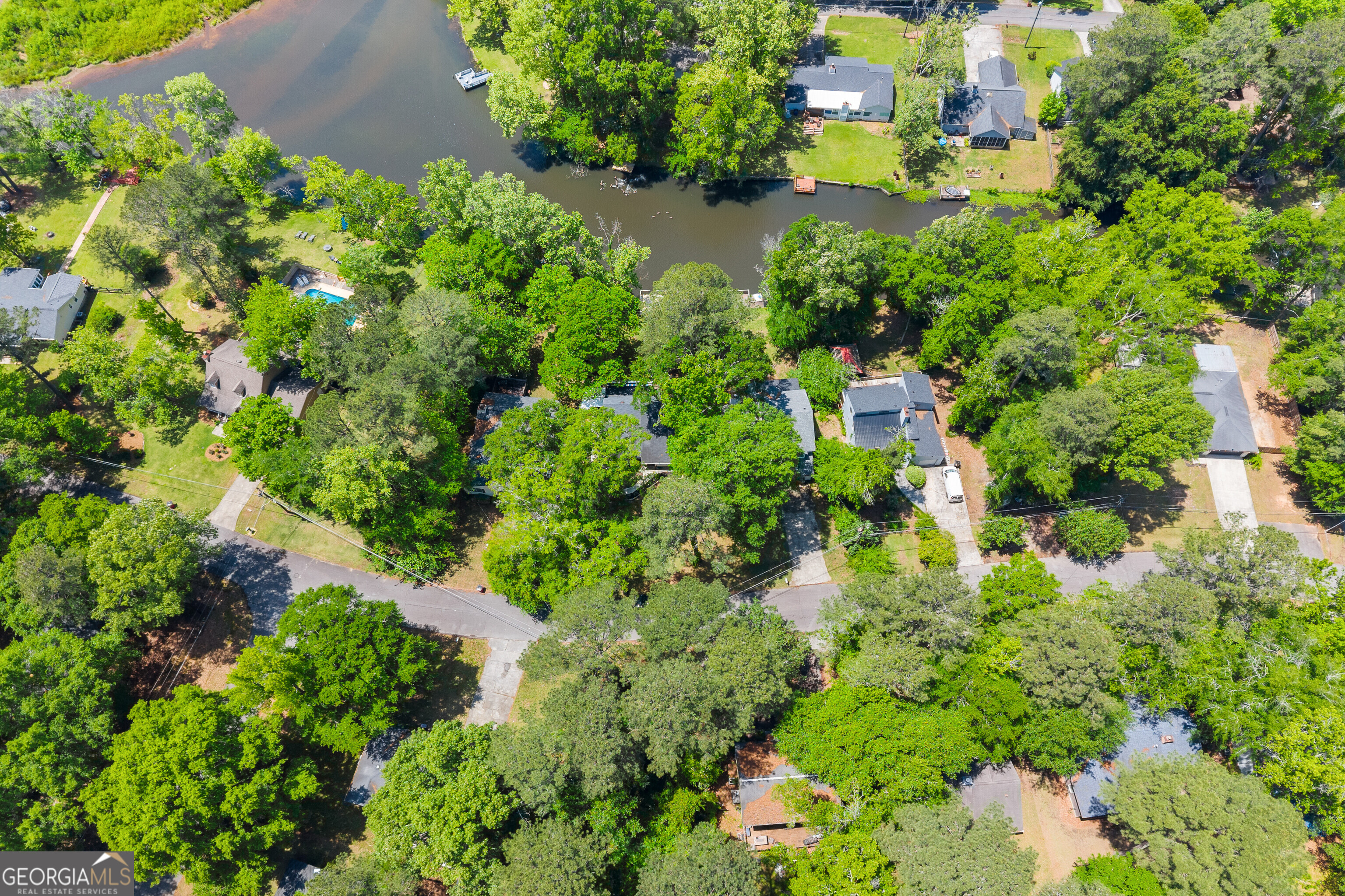 285 Edgewater Drive Macon, GA 31220 - Photo 66 of 66 an aerial view of a yard