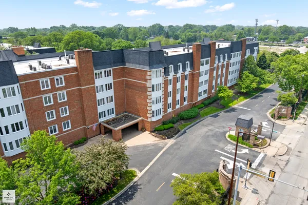 a view of a city with tall buildings
