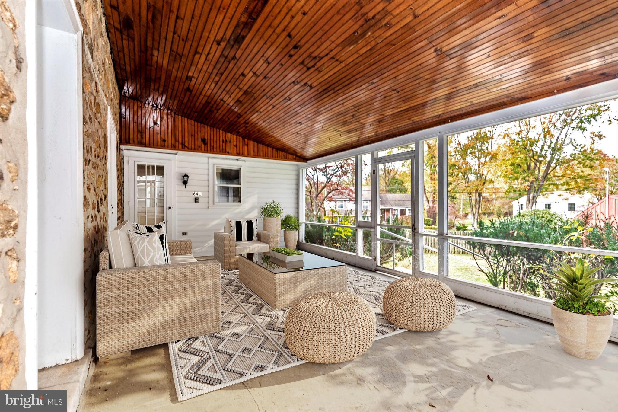 641-643 Conestoga Road Villanova, PA 19085 - Photo 10 of 59 Flagstone Porch virtually staged