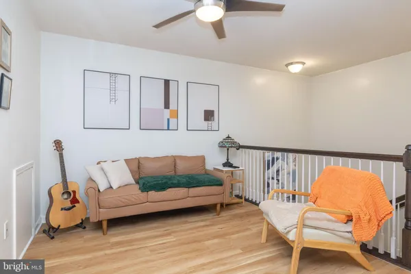 wooden floor and chair in a room