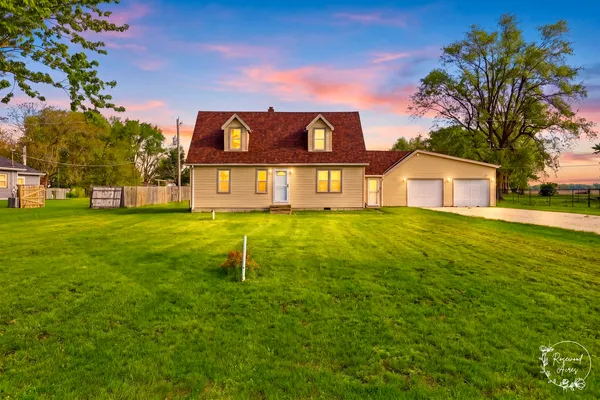 a house view with a garden space