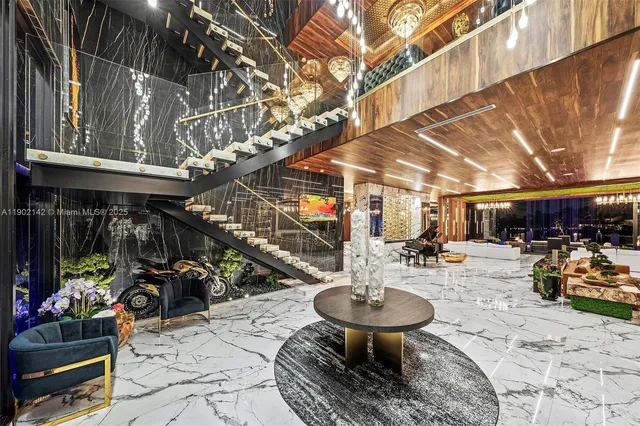 a outdoor space with furniture