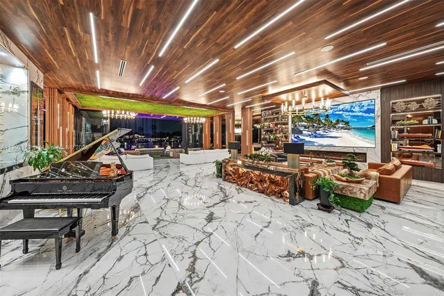 a table and chairs in front of a building