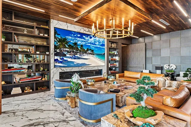 a large white building with a large window