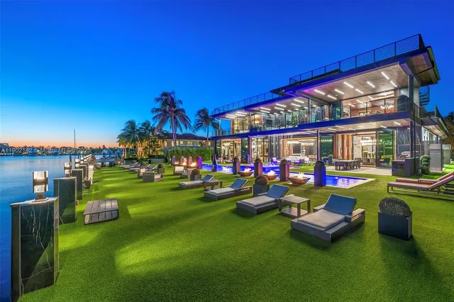 a view of a balcony with lake view