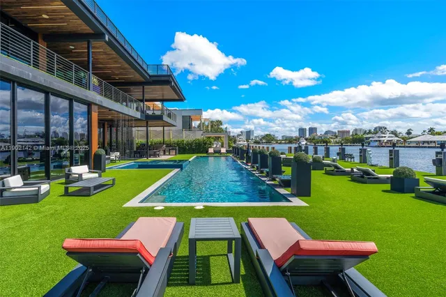a view of a two chairs in the roof deck
