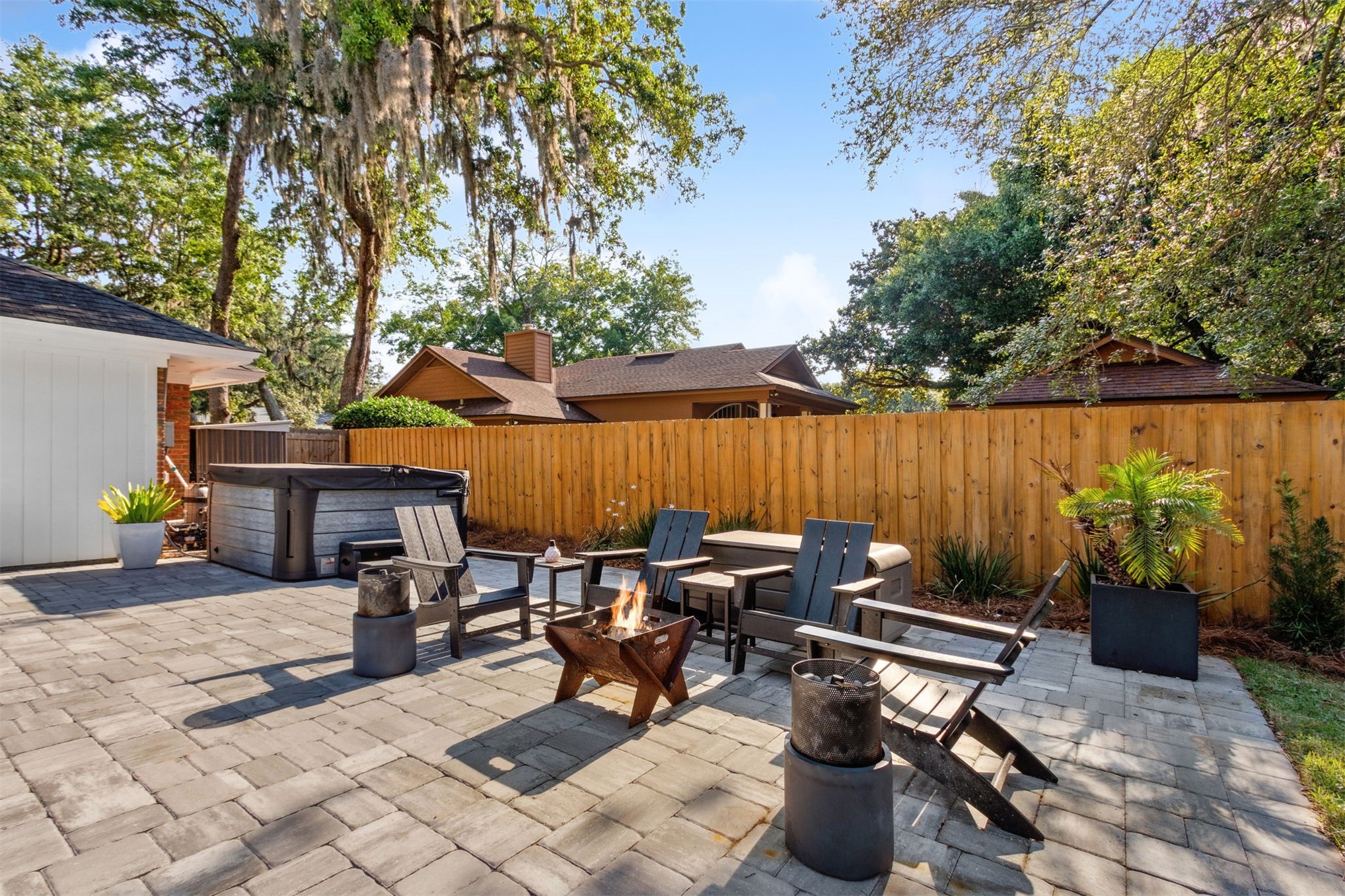 1908 Springbrook Road Fernandina Beach, FL 32034 - Photo 46 of 48 an outdoor space with furniture and umbrella