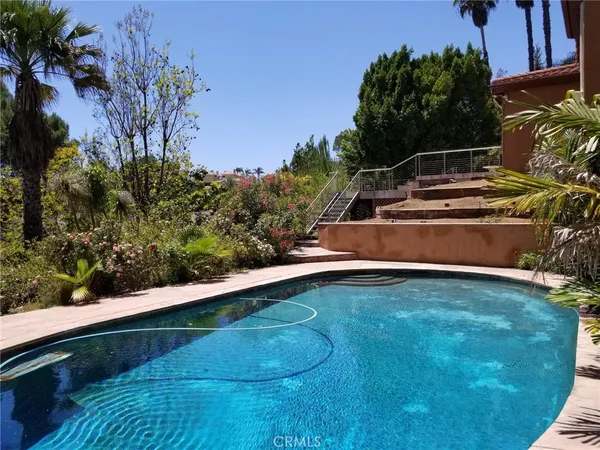 a view of a backyard with plants
