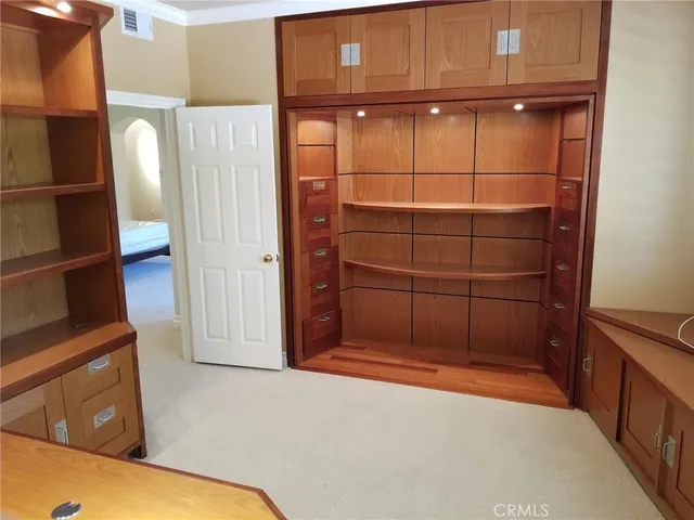 a view of an empty room