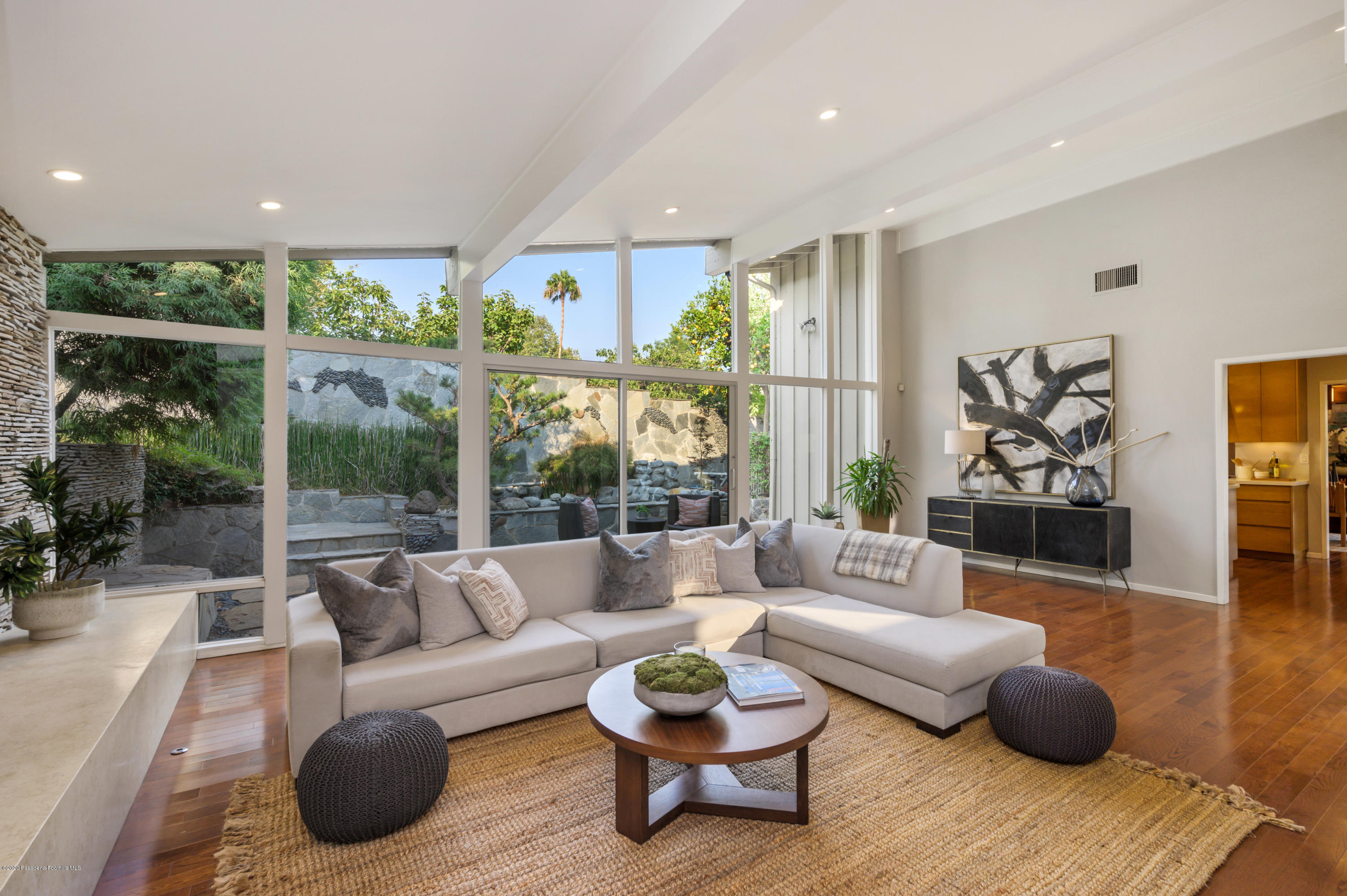 1225 Mesa Road San Marino, CA 91108 - Photo 13 of 48 a living room with furniture and a large window