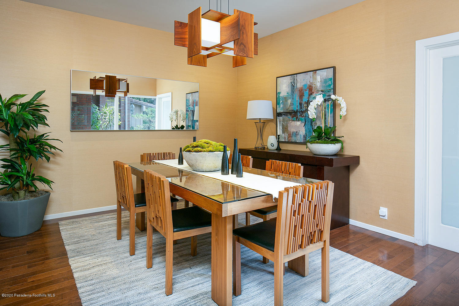 1225 Mesa Road San Marino, CA 91108 - Photo 36 of 48 a dining room with furniture and wooden floor