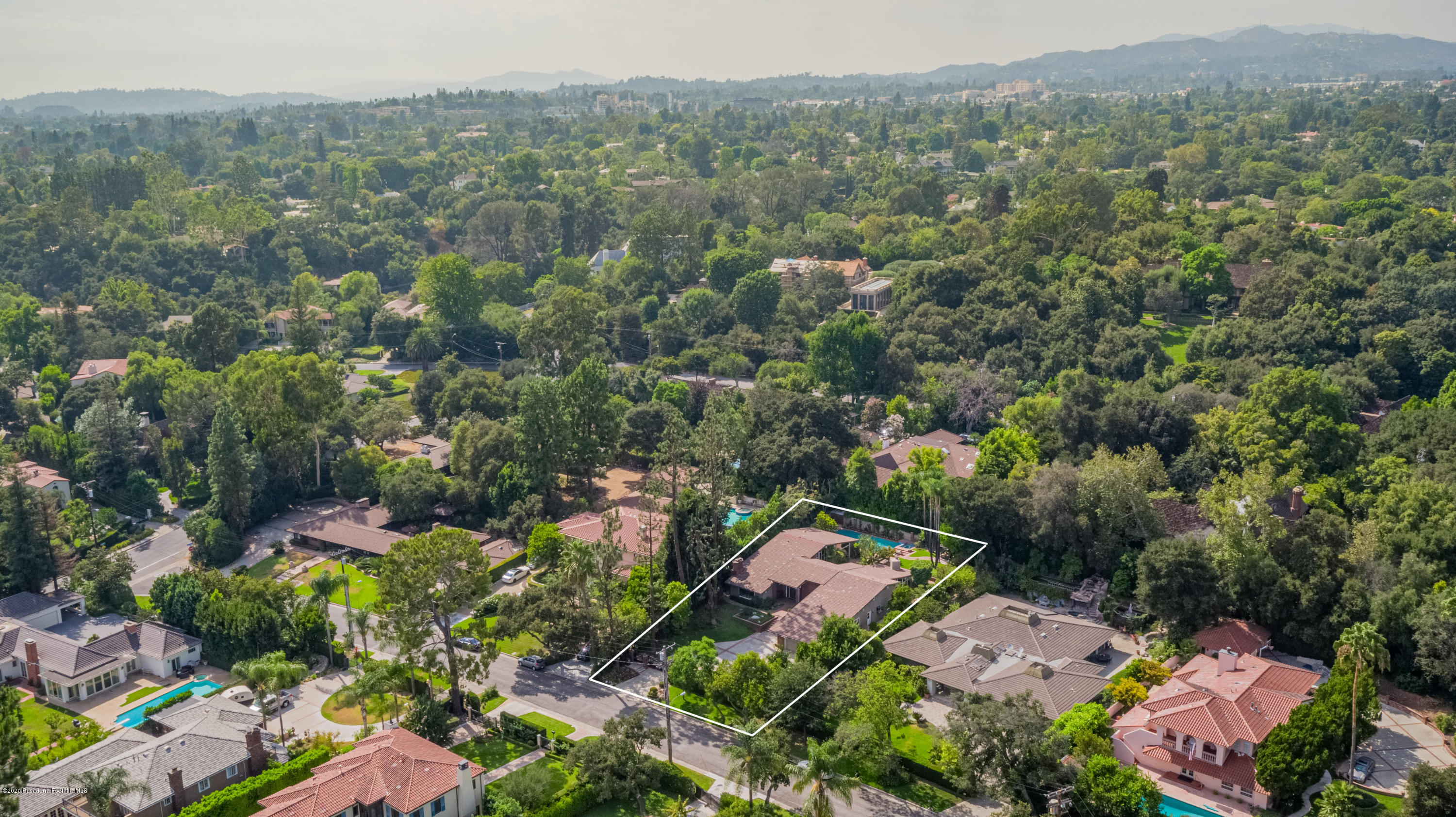 1225 Mesa Road San Marino, CA 91108 - Photo 46 of 48 an aerial view of multiple house with yard