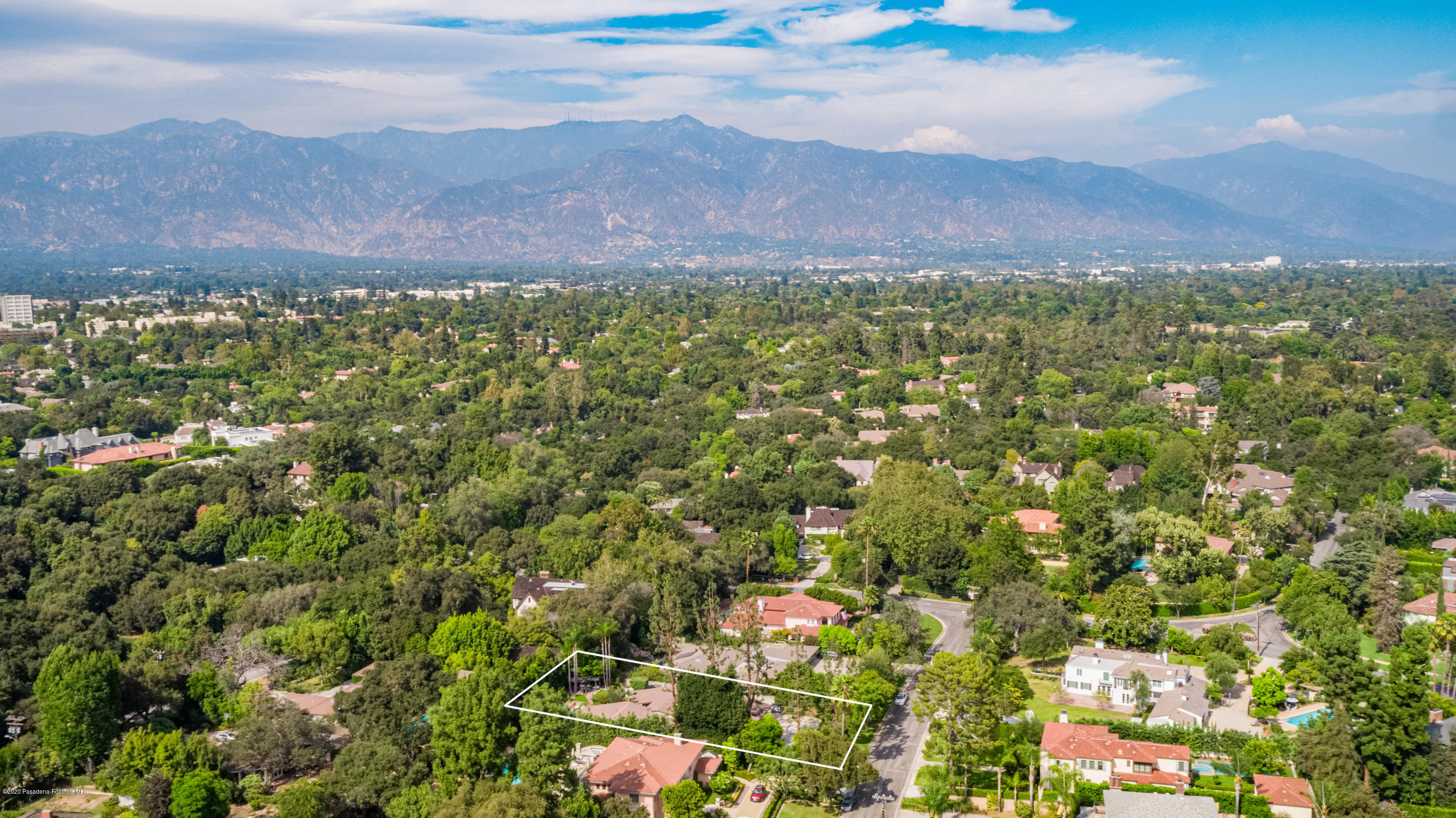 1225 Mesa Road San Marino, CA 91108 - Photo 47 of 48 a view of a city with mountain in background