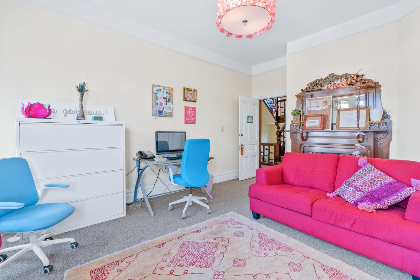603 Mission Street Santa Cruz, CA 95060 - Photo 37 of 77 a living room with furniture and a couch
