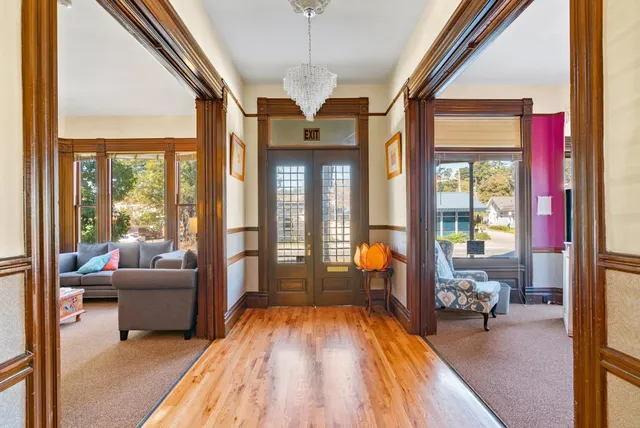 a view of a living room