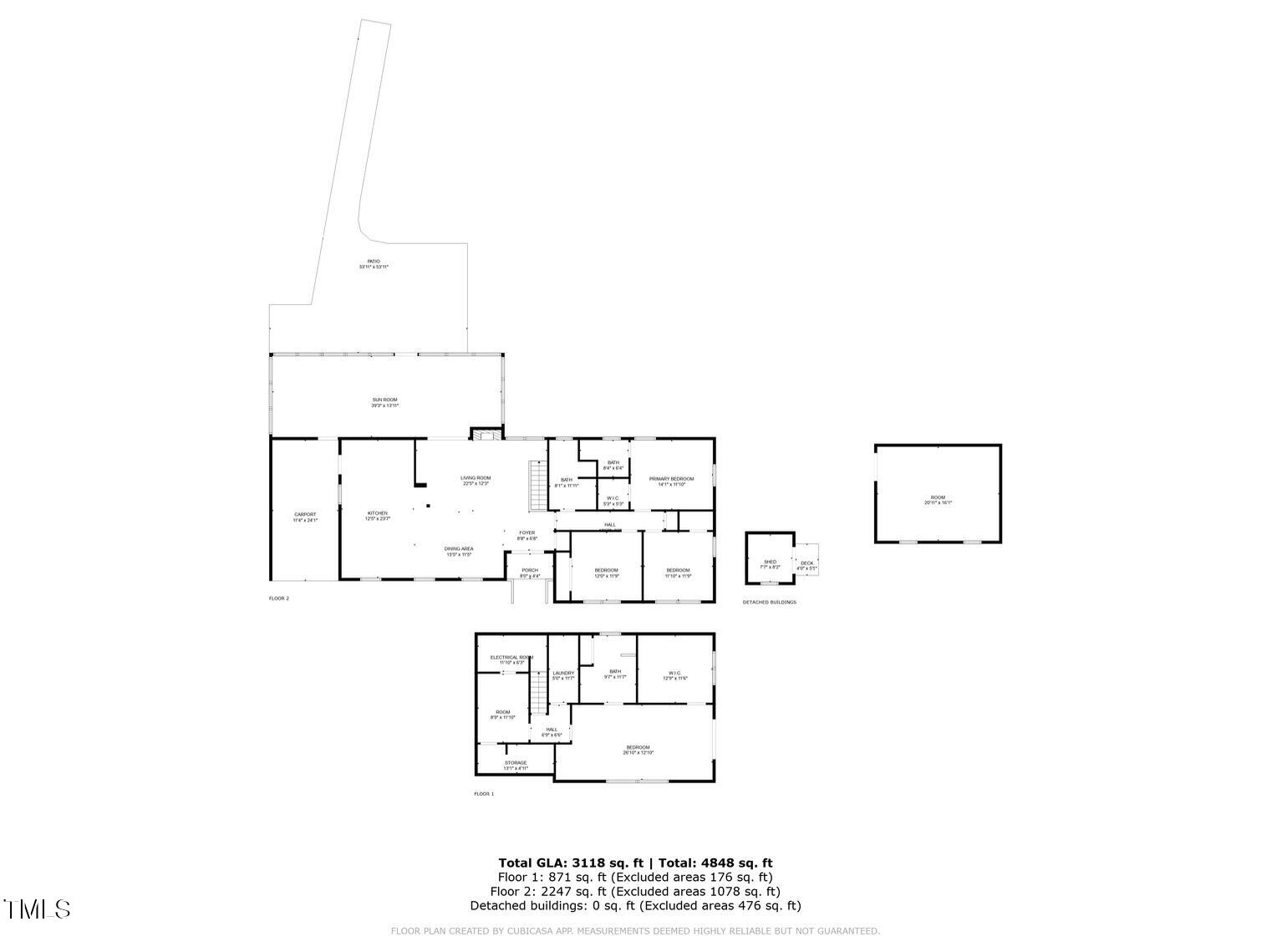 911 Temple Street Raleigh, NC 27609 - Photo 61 of 61 Floor plan