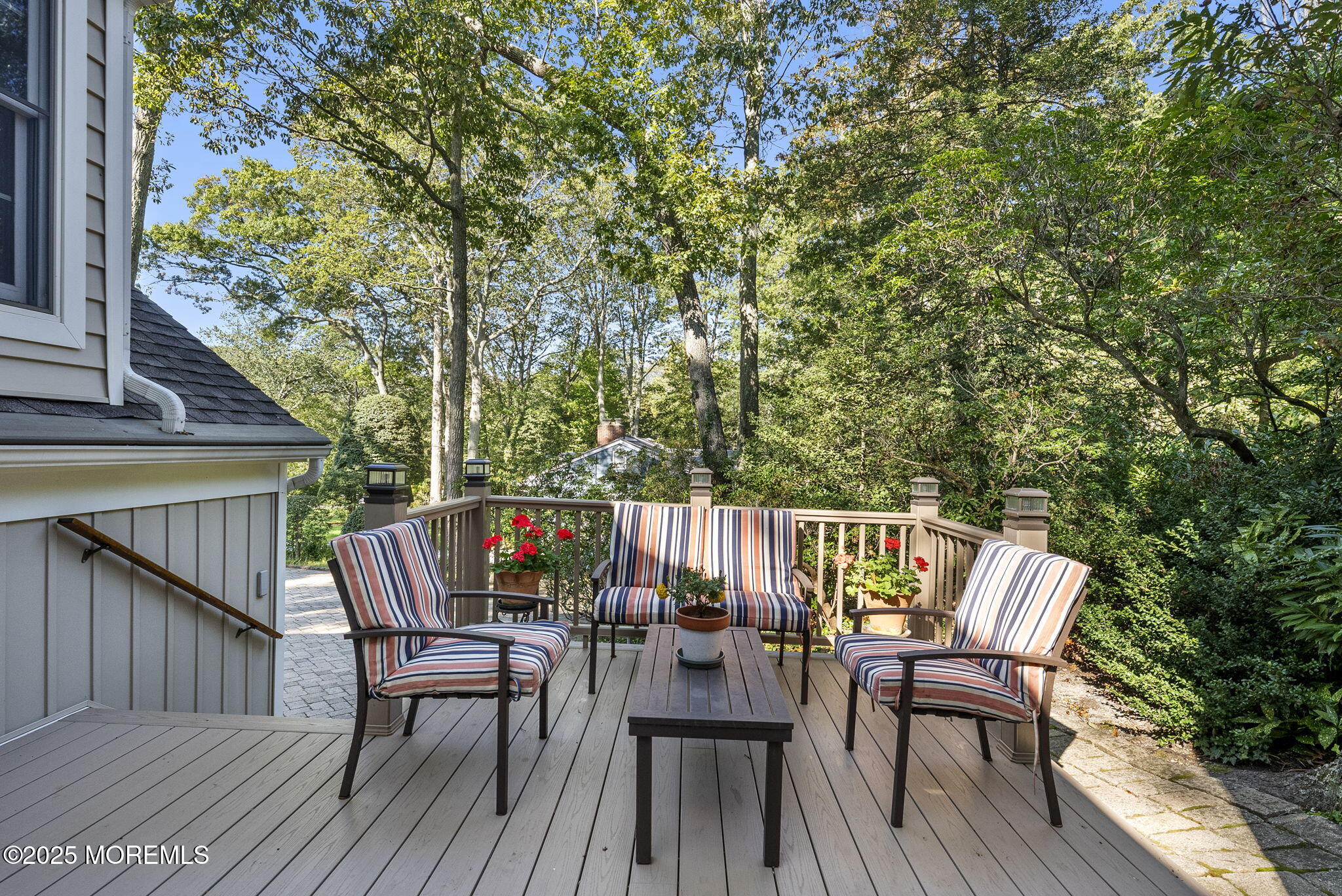 700 Rankin Road Brielle, NJ 08730 - Photo 48 of 59 a view of deck with furniture and trees around