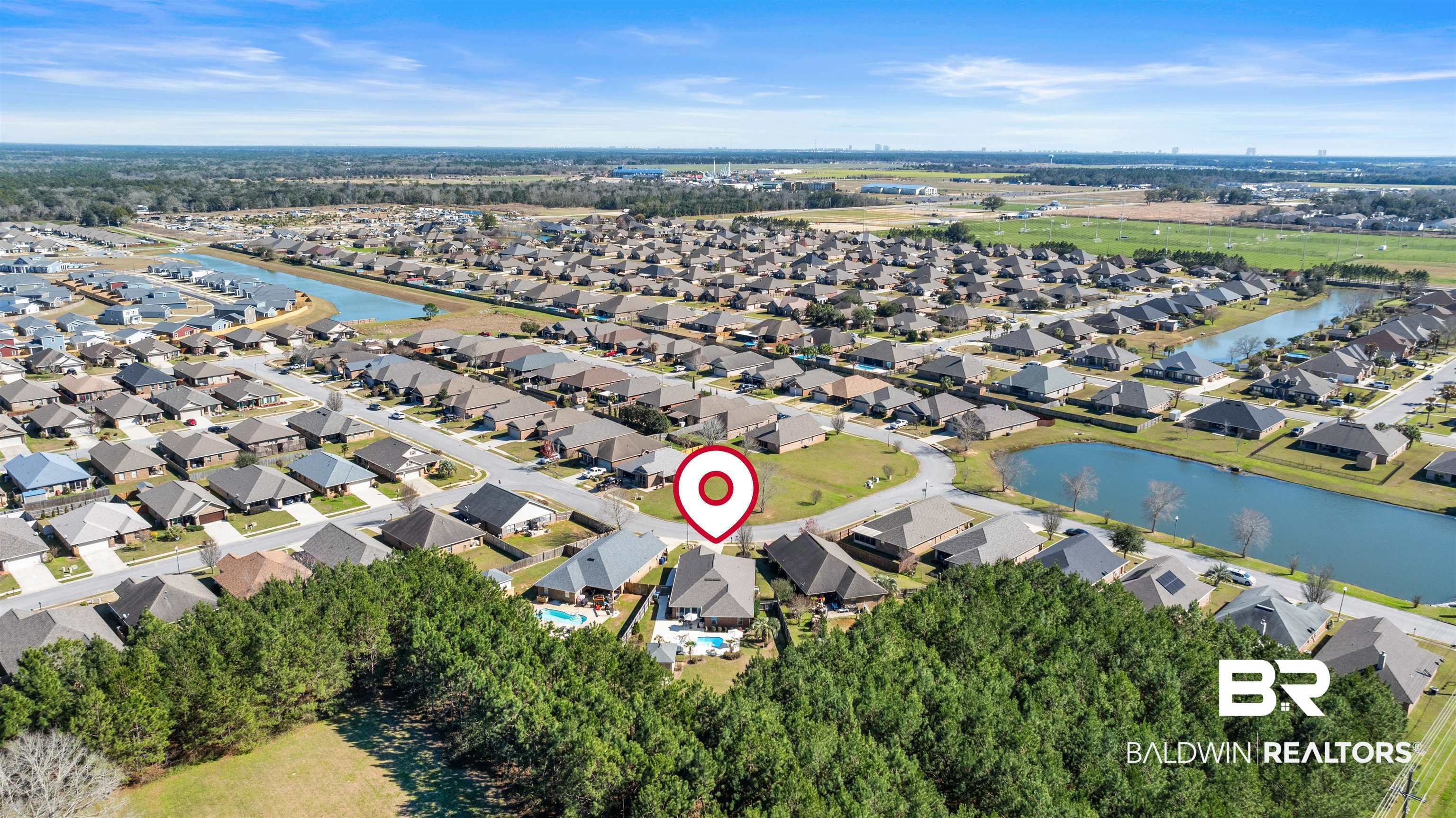1850 Arcadia Drive Foley, AL 36535 - Photo 44 of 44 Bird's eye view featuring a water view and a residential view