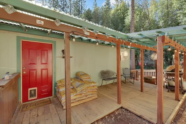 a view of outdoor seating