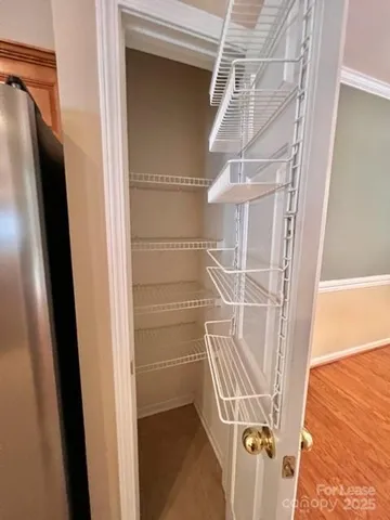 a view of a walk in closet