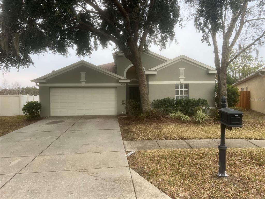 18846 Quarry Badger Road Land O Lakes, FL 34638 - Photo 1 of 1 a front view of a house with garden
