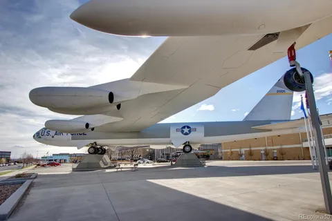 a view of a porch with seating space