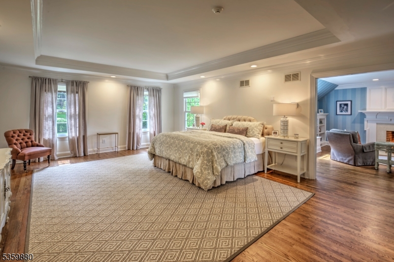 51 Post Kennel Road Bernardsville, NJ 07924 - Photo 24 of 48 a bedroom with a bed and wooden floor