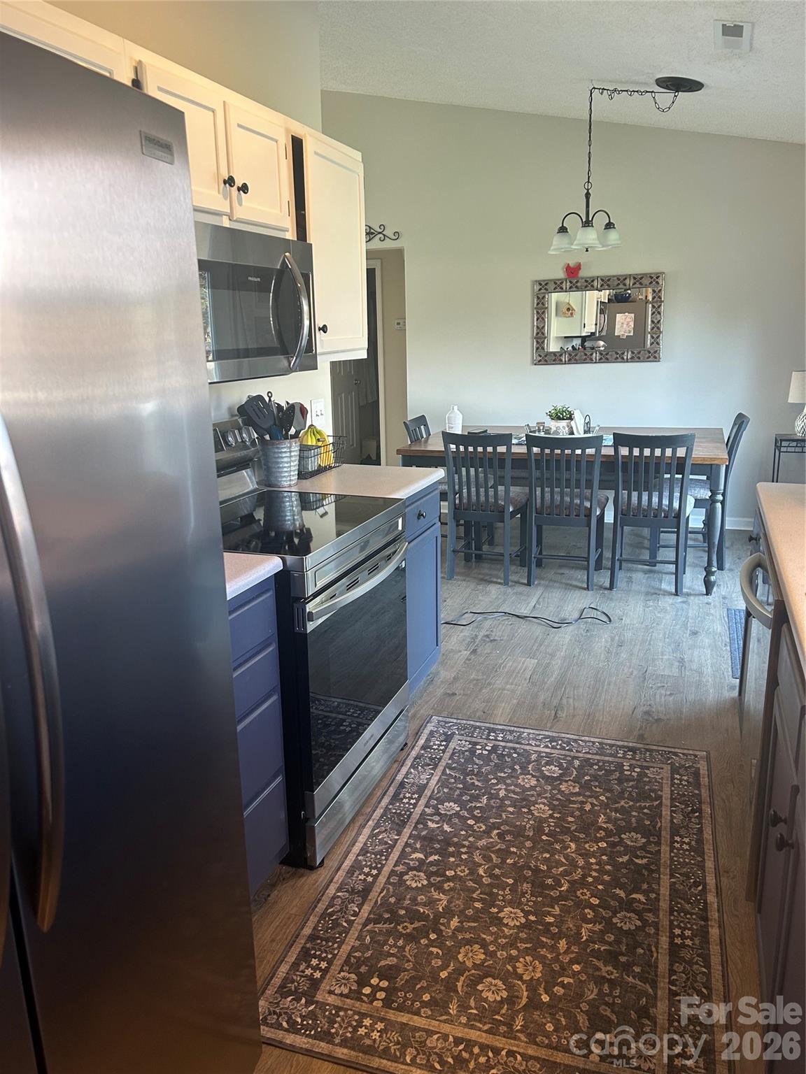 110 Shenandoah Loop Troutman, NC 28166 - Photo 13 of 24 a kitchen with stainless steel appliances granite countertop a refrigerator and a stove top oven
